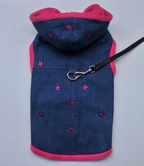 Džínová zimní vesta vel.M-fena-POSLEDNÍ KUS! SLEVA 50%