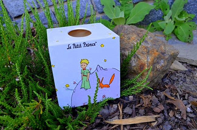 Krabička na kapesníky - kostka - malý princ