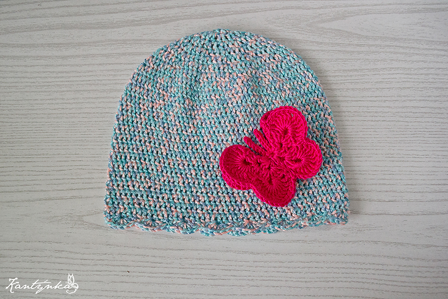 Žíhaná s motýlem