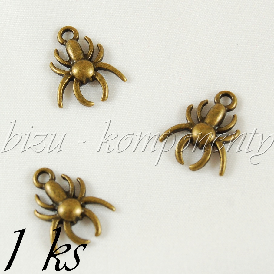 Malý pavouček, bronzová barva (02 1082)