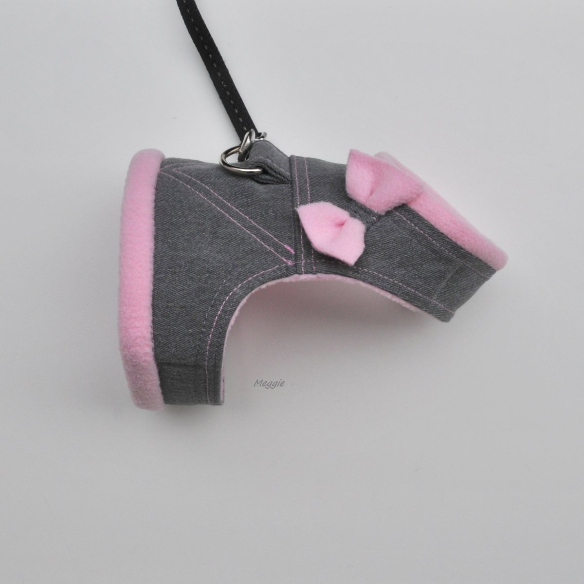 Džínové kšíry šedo-růžové