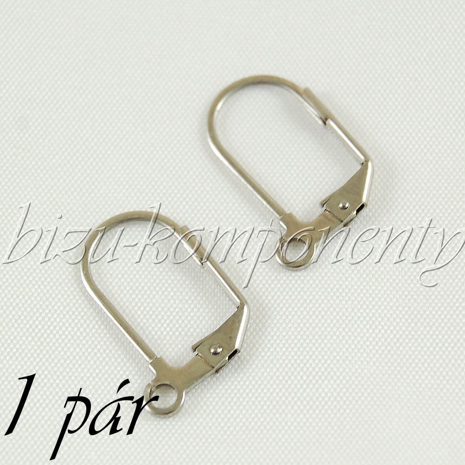 Větší francouzské zapínání z chirurgické oceli 1pár (16 0004)