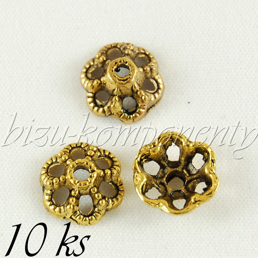 Kytičkový kaplík (22 0001), zlatá barva