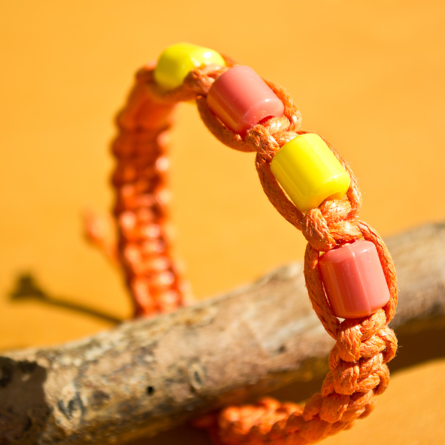 Macramé náramek silnější