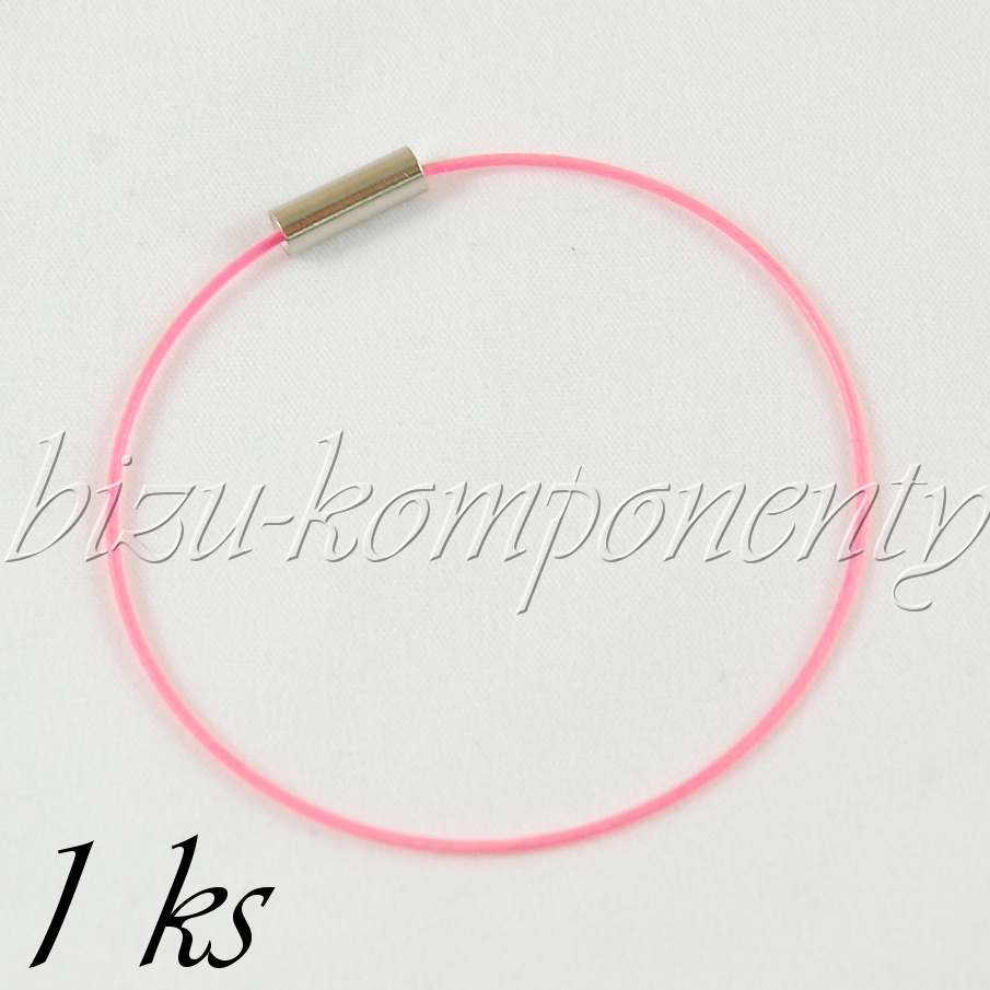 Výrazný růžový náramek (23 0007)