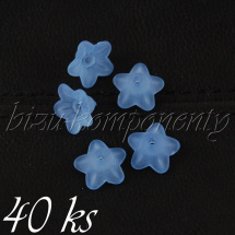 Modré akrylové kvítky 40ks (01 0283)