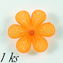 Oranžový akrylový květ (01 0161)