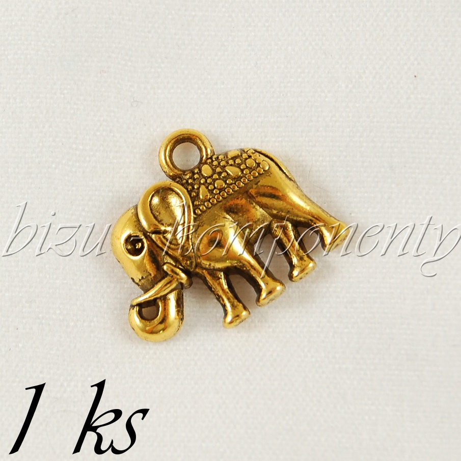 Malý slon, zlatá barva (02 0803)