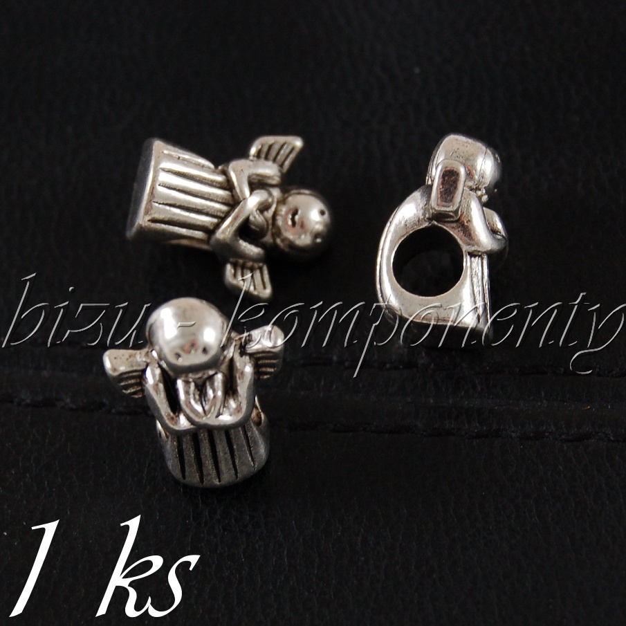 Kovový korálek andílek (28 0137)