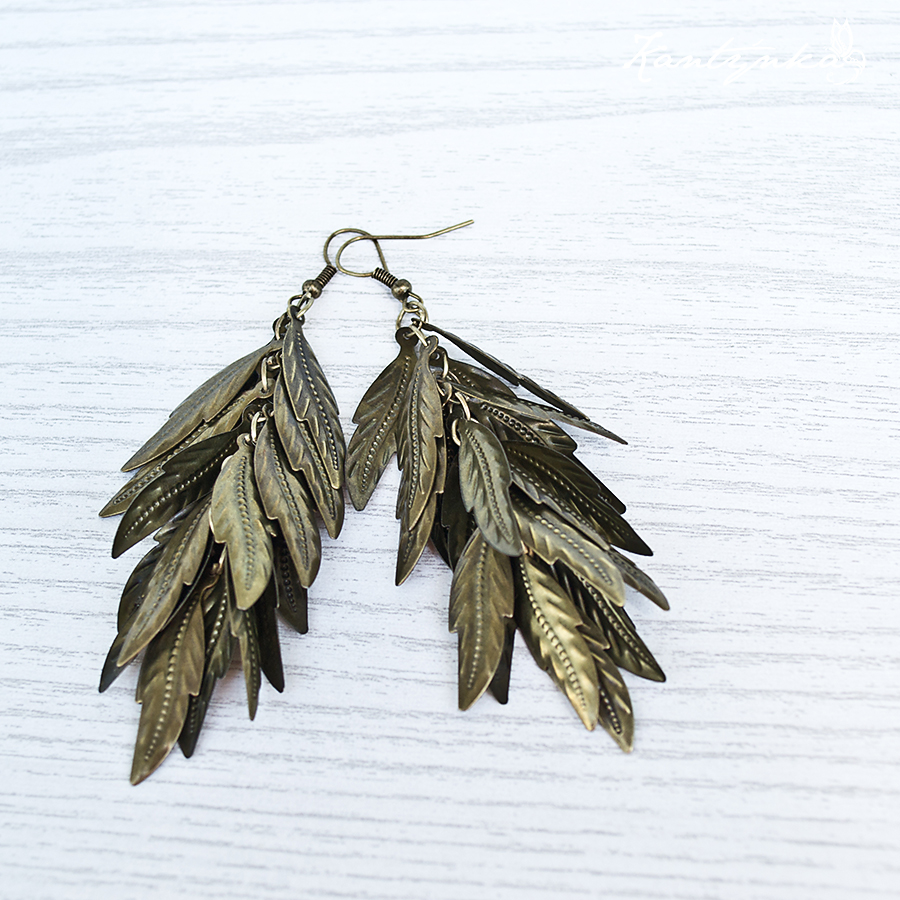 Náušnice z lístků