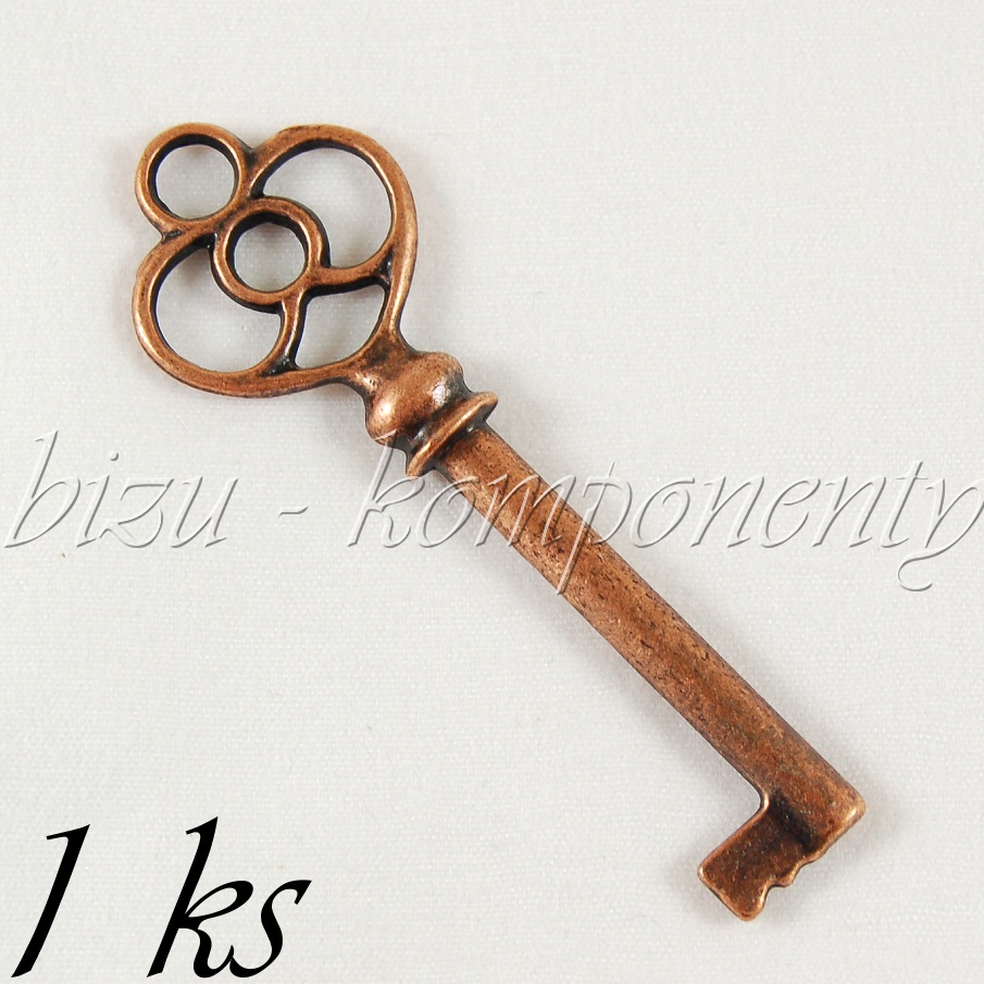Velký klíč, měděná barva (02 0891)