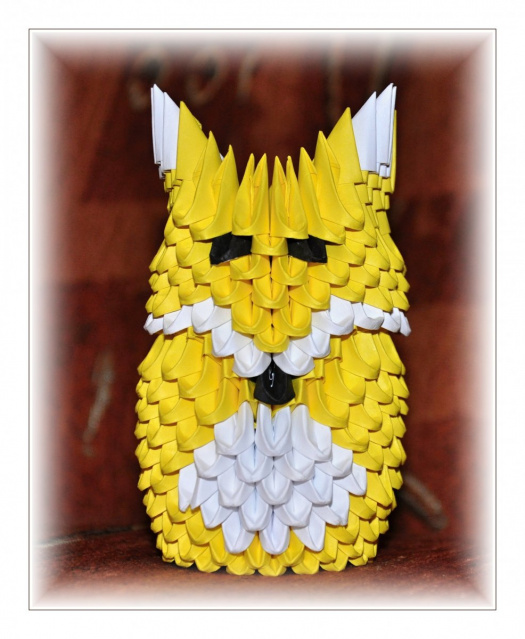 3D ORIGAMI LIŠKA - NÁVOD, POPIS