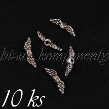 Miniaturní andělská křídla, stříbrná barva 10ks (01 0235)