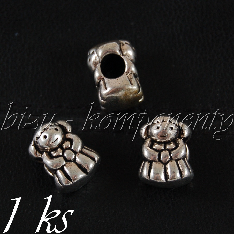 Kovový korálek panenka (28 0153)