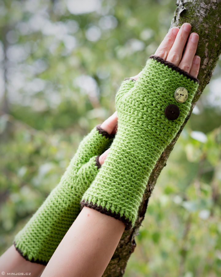 Rukavice Jablíčko zelené