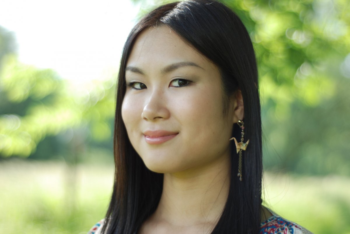  - japonské origami náušnice - jeřáb