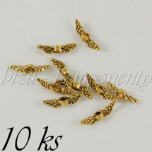 Miniaturní andělská křídla, zlatá barva 10ks (01 0262)