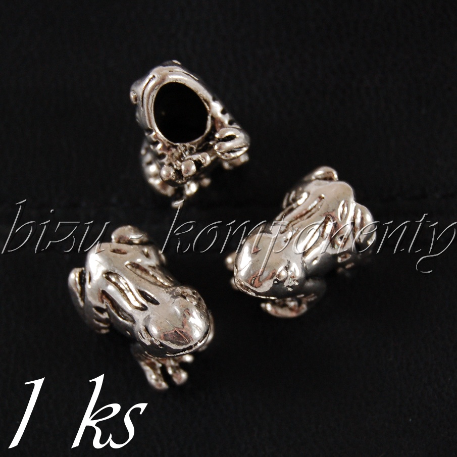 Kovový korálek žába (28 0166)