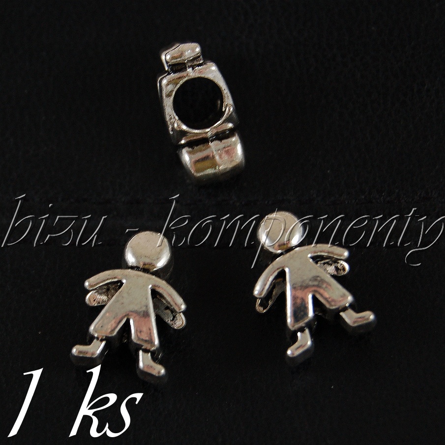 Kovový korálek kluk(28 0160)