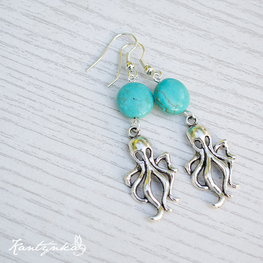 Náušnice s chobotnicí