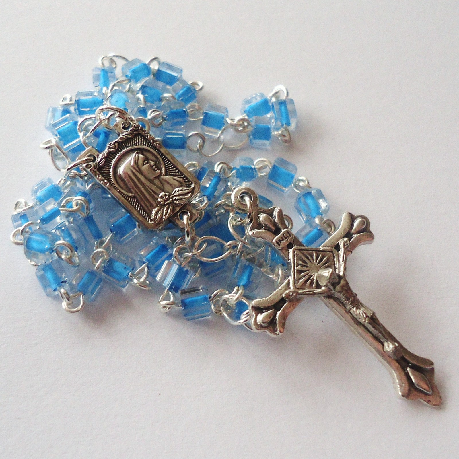 Růženec dětský modrý