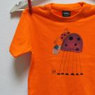 Oranžové tričko s berunou vel.128