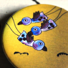 Originální placka - s ptáky