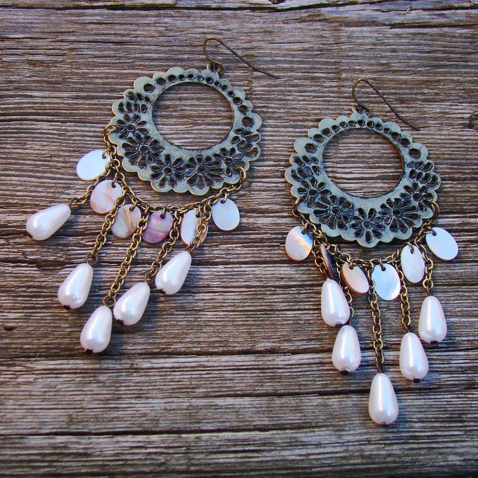 náušnice Perla orientu