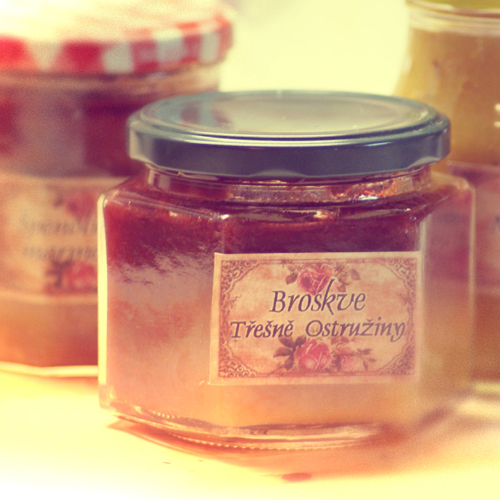 Nálepky na zavařeniny 50 ks - motiv č.1