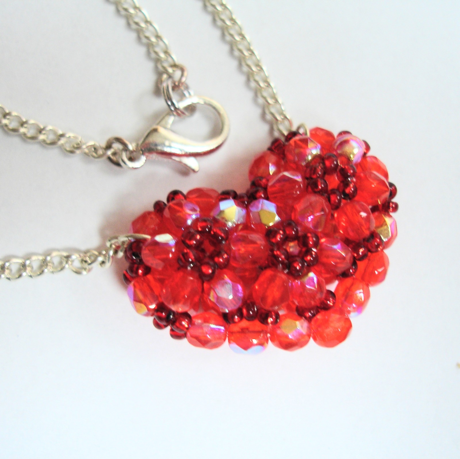 Srdíčko oranžovo-červené