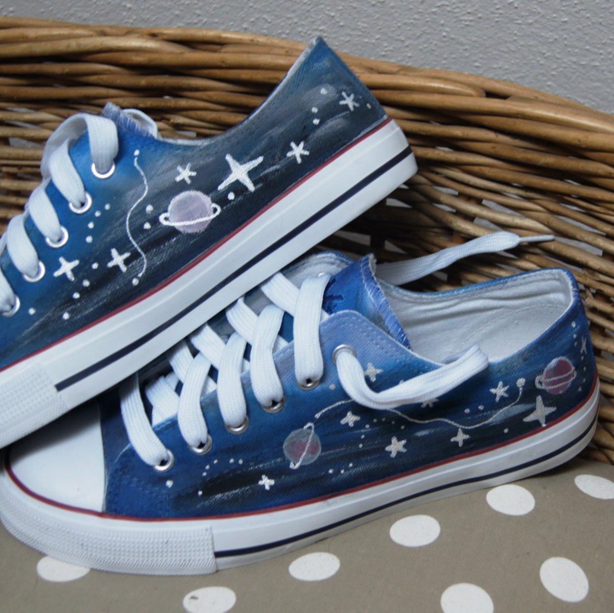 Malované tenisky vesmírné vel.38