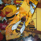 Malovaná kravata včelařská - na objednávku