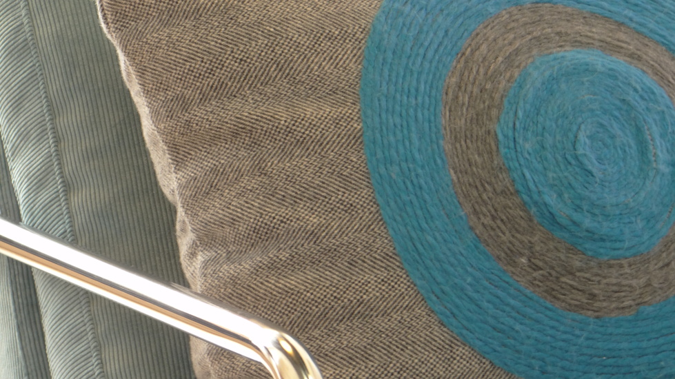 POLŠTÁŘ "BLUE SPIRAL II." 50X60 cm