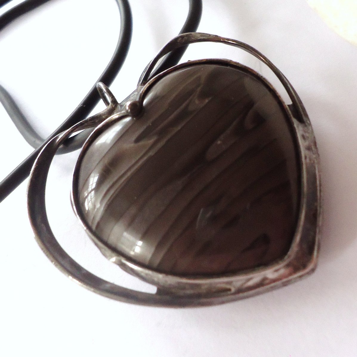 Jaspisové hnědé srdíčko ...