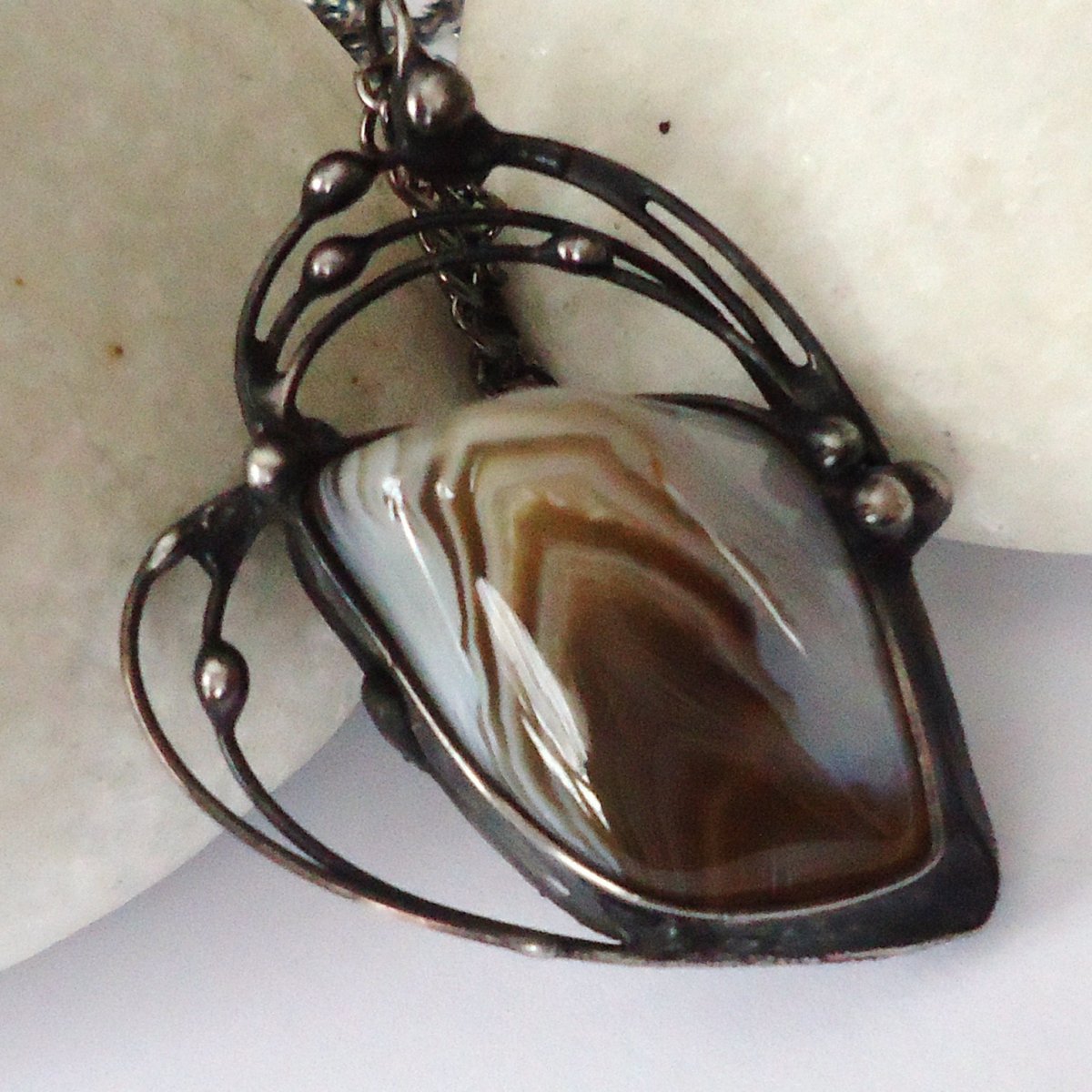 Achátové ... (dlouhý řetízek)