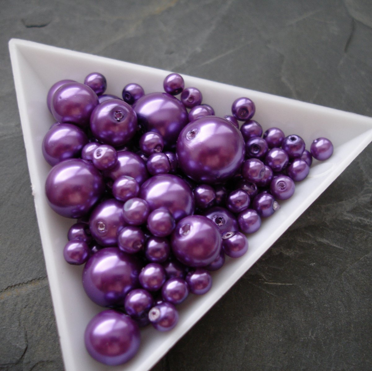 Mix voskovaných kuliček - 30g - fialový