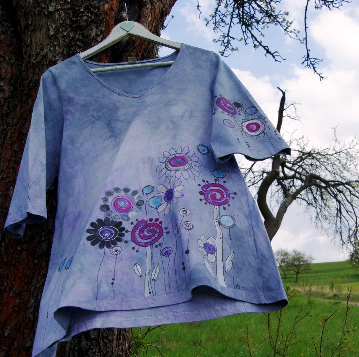 Batikovaná tunika z divnozahrádky