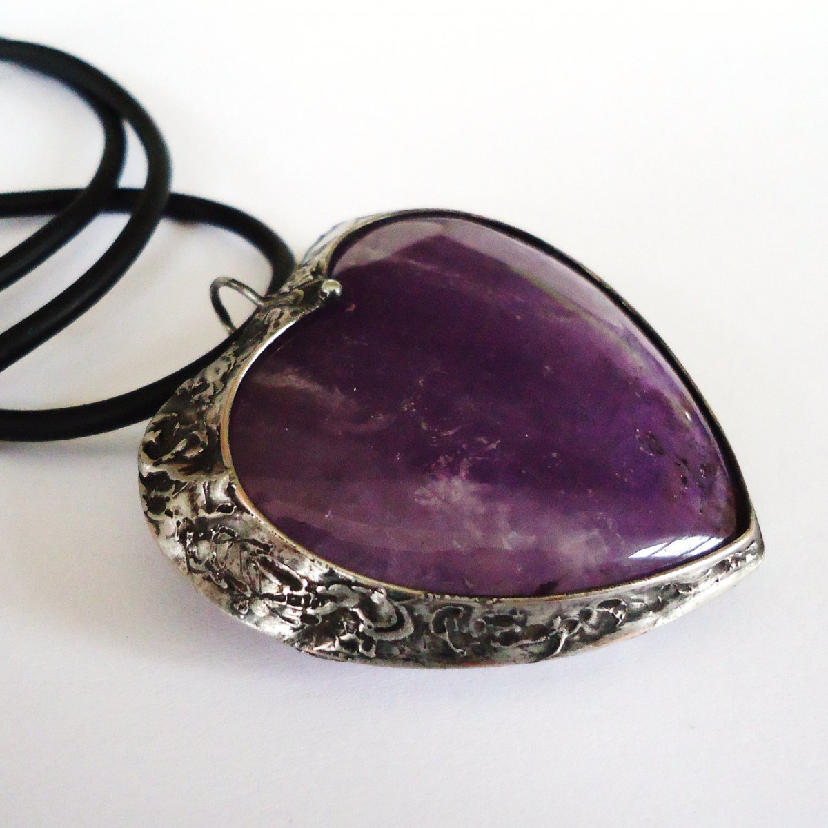 Velké ametystové srdce ...