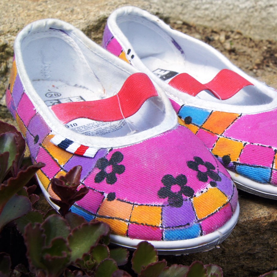 Malované cvičky růžovky :-) !