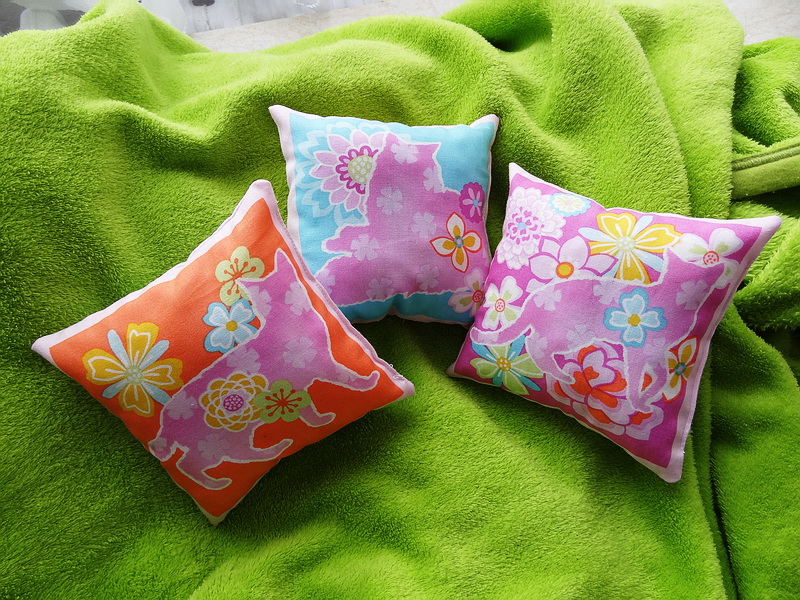 KOČKA ROMANTIČKA - sada 3 polštářky