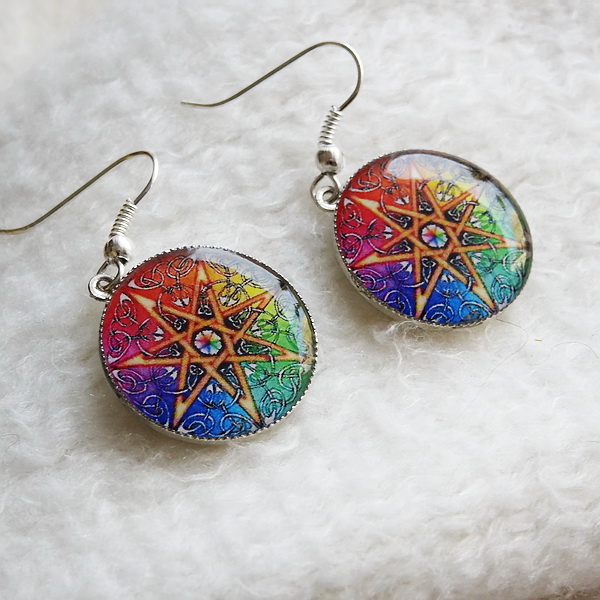 Keltská sedmihvězda-náušnice na přání