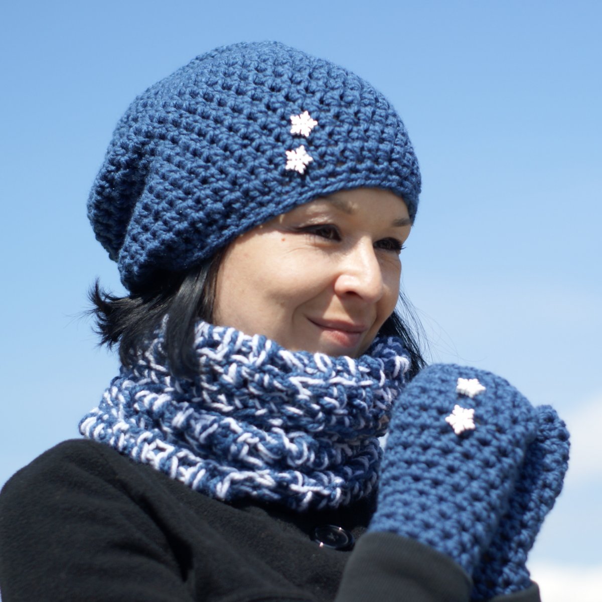 Zasnežený (set čiapkošálový)