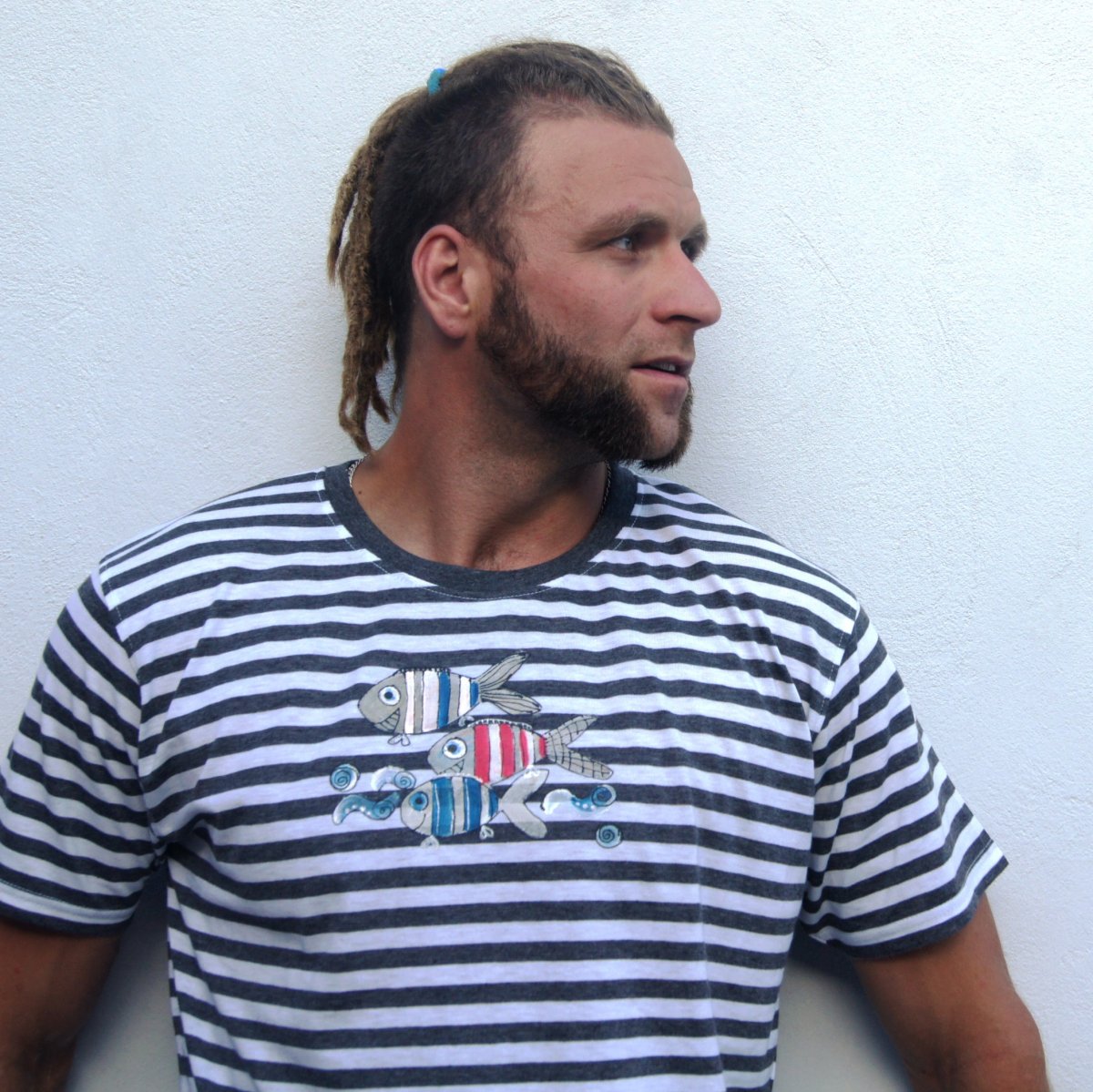 Malované triko námořnické vel.XL