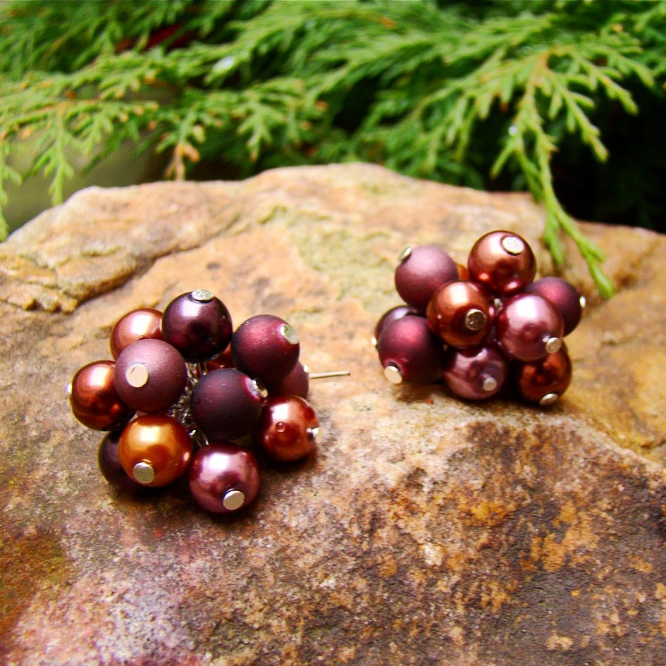 náušnice v glamour stylu