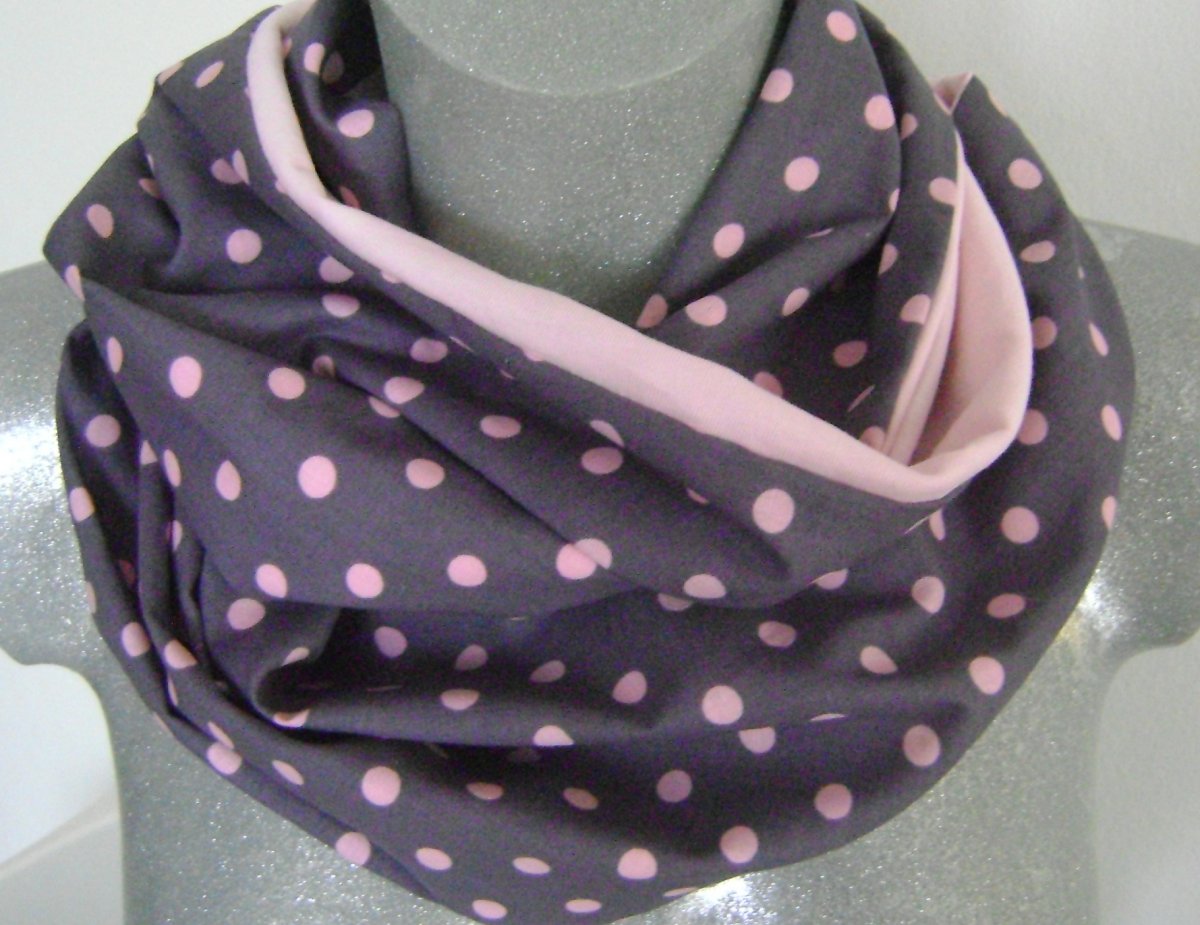 nekonečná šála Puntík na šedé