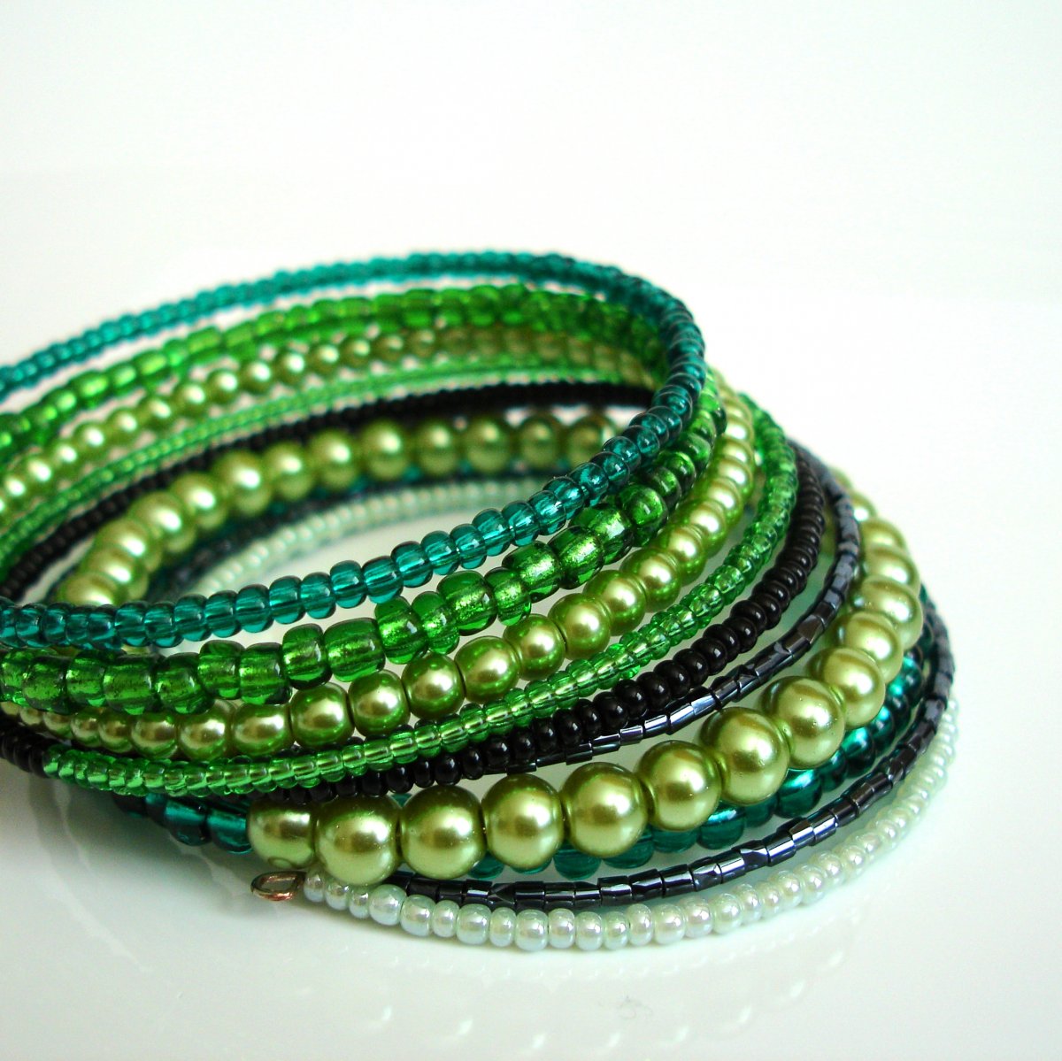 Náramek paměťový - zelený