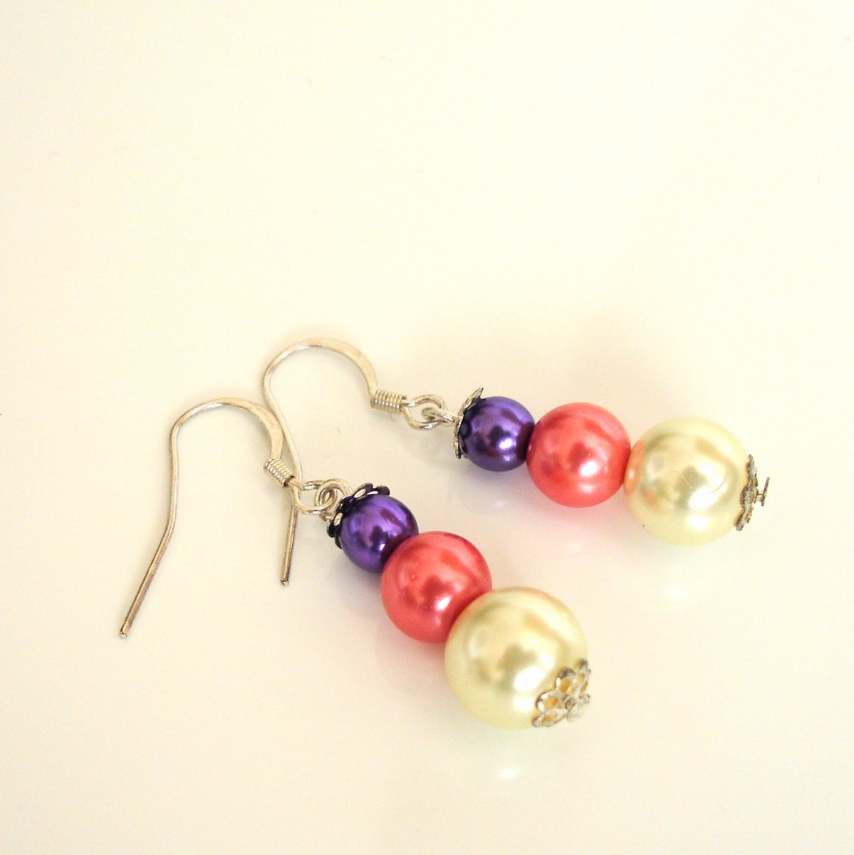 Náušnice barevné -  větší č.2