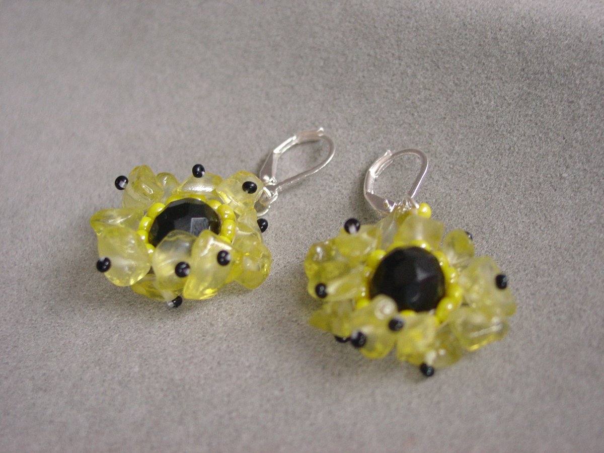 Náušnice Slunečnice