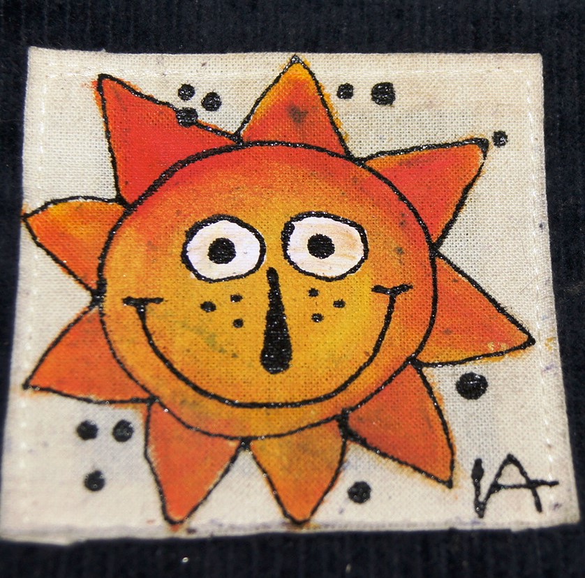 Malovaná peněženka, kapsička na cokoliv! :-)