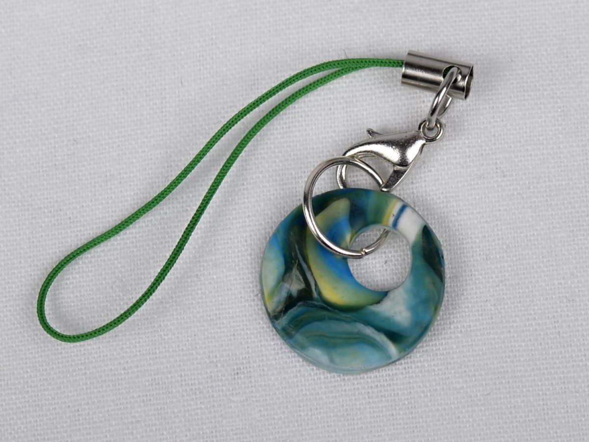 Přívěsek na mobil Zelená fantazie